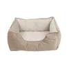 Panier pour chien velours beige