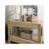 Panier velours cotele x3 taupe