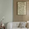 Panneau decoratif tasseaux bois