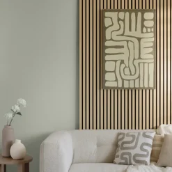 Panneau decoratif tasseaux bois