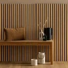 Panneau decoratif tasseaux bois