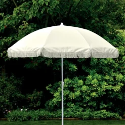 Parasol a franges creme d175cm