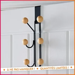 Patere de porte 6 crochets