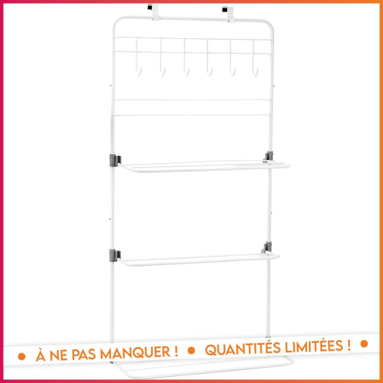 Patere de porte + sechoir 2en1
