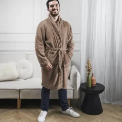 Peignoir fleece homme