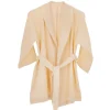 Peignoir gaze de coton l/xl rose