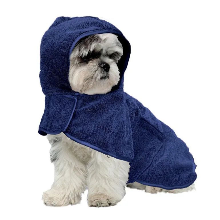 Peignoir pour chien microfibre s