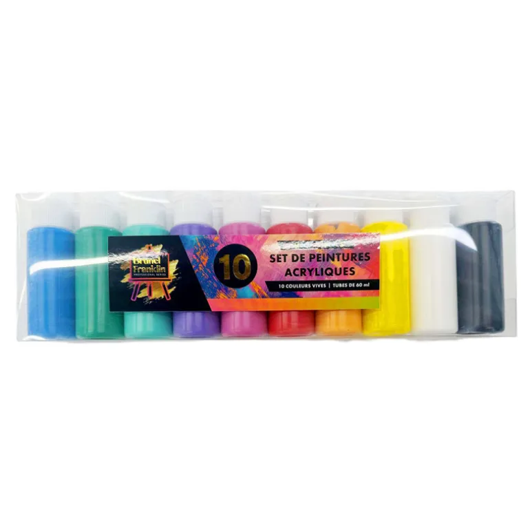 Peinture acrylique A 60 ml x 10