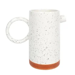 Pichet blanc mouchete