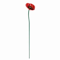 Piquet coquelicot metal