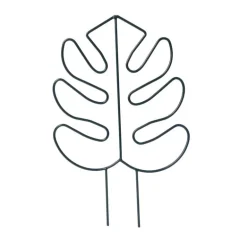 Piquet feuilles metal a planter