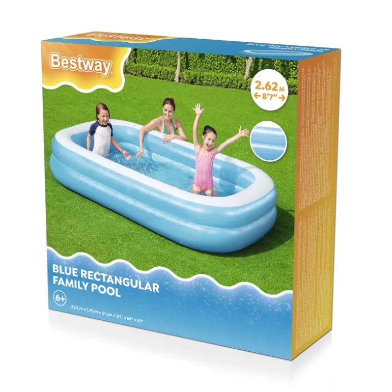 Piscine familiale gonflable 2,62