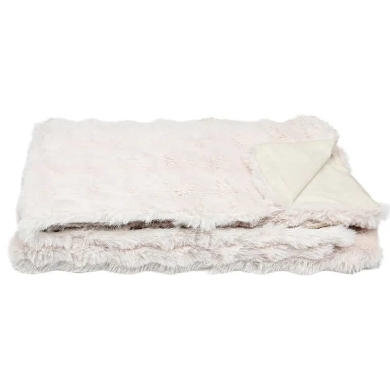 Plaid bubble beige 130x160cm