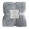 Plaid gaufre 200x250cm argent