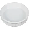 Plat creme brulee blanc d12.5cm