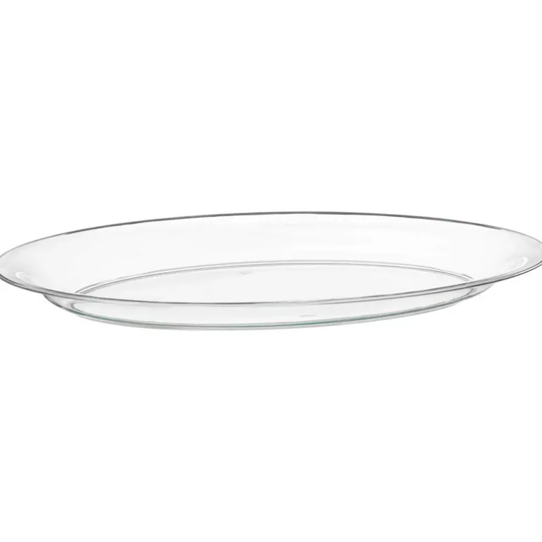 Plateau oval plastique reutilisa