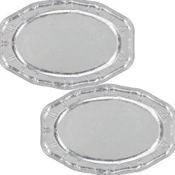 Plateau oval x2 aluminium