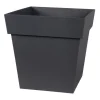Pot carre toscane 32 cm gris