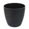 Pot de fleur en plastique