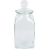 Pot fleur en verre 10x10x23cm