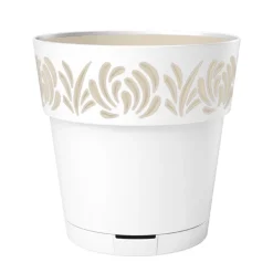 Pot gaia d25cm blanc