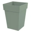 Pot mi-haut carre toscane vert