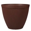 Pot plastique nervure o43cm marr