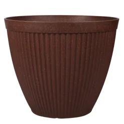 Pot plastique nervure o43cm marr