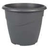 Pot rond marina 30cm gris anthra