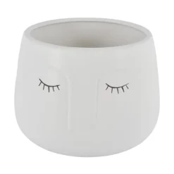 Pot visage 3d o20cm beige