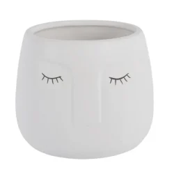 Pot visage 3d o12cm beige