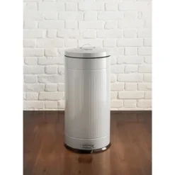 Poubelle a pedale 30 l nervure