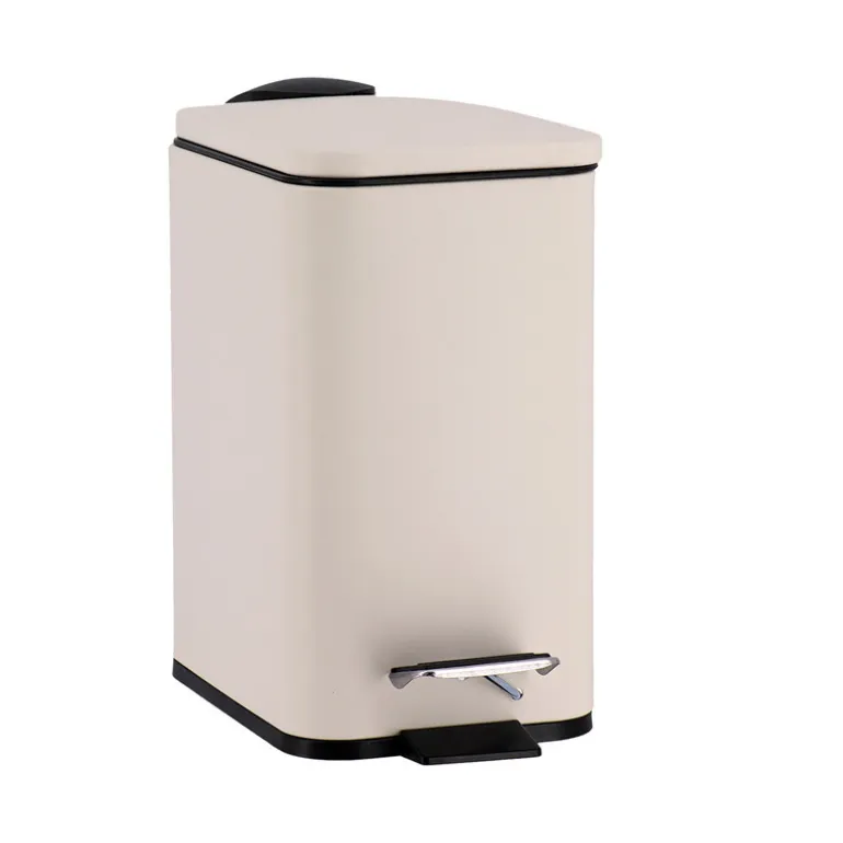 Poubelle 3l metal frein de chute