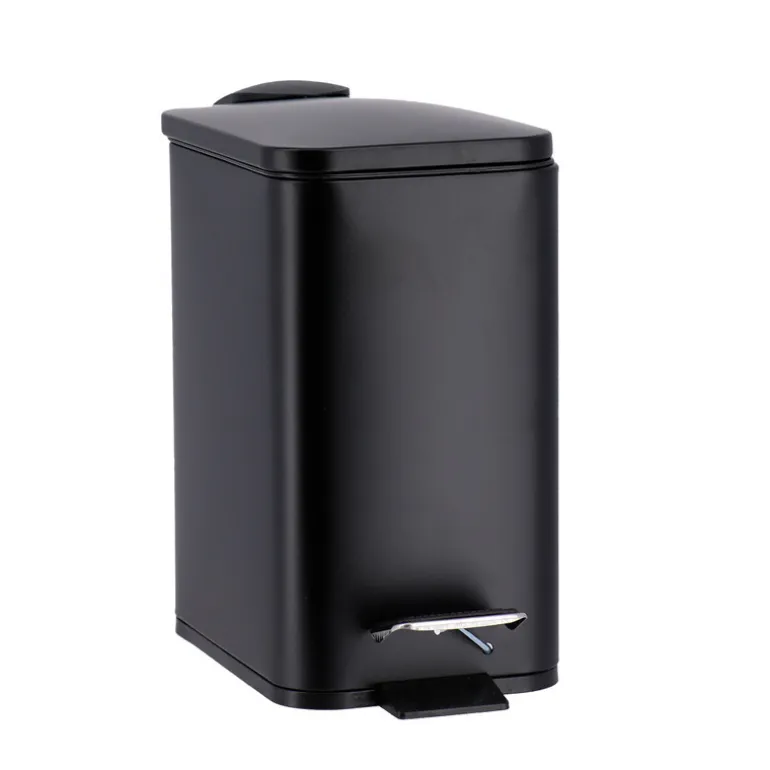 Poubelle 3l metal frein de chute