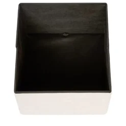 Pouf pliable simple soana blanc