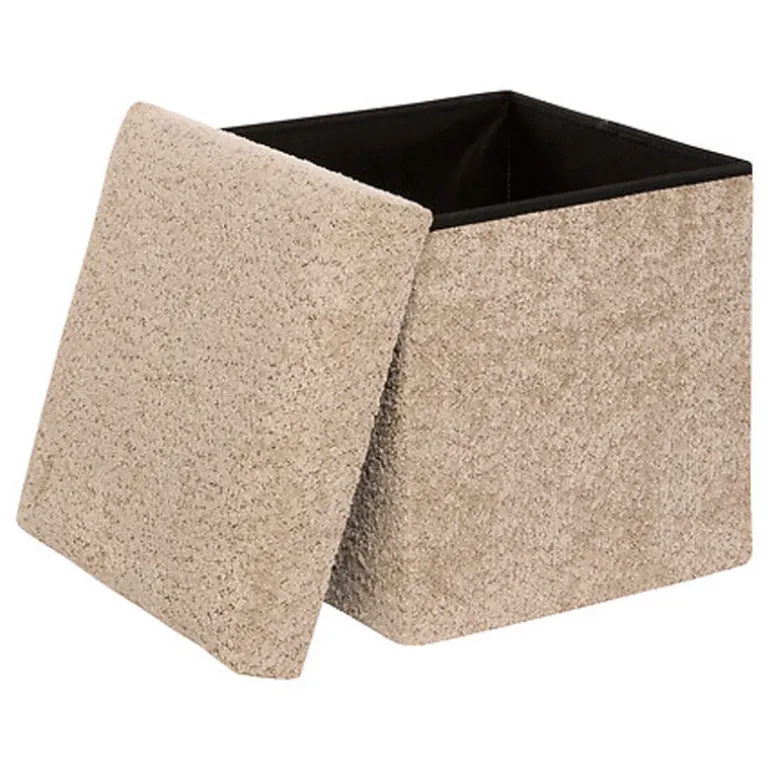 Pouf pliable simple soana taupe