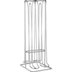 Range capsules metal gris