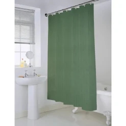 Rideau de douche gauffre vert