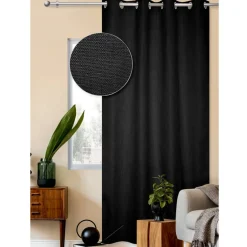 Rideau maille 140x240cm noir