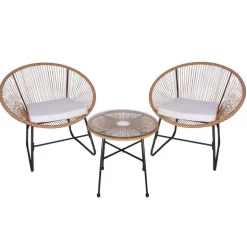 Salon de jardin 3p cordage