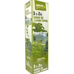 Serre de jardin 2x3m tube