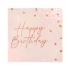 Serviette 33x33cm x20 rose g