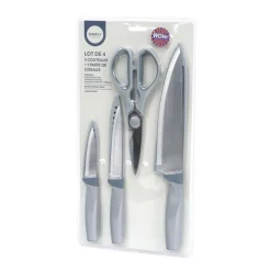 Set 3 couteaux + 1 ciseau