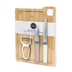 Set de couteaux avec planche