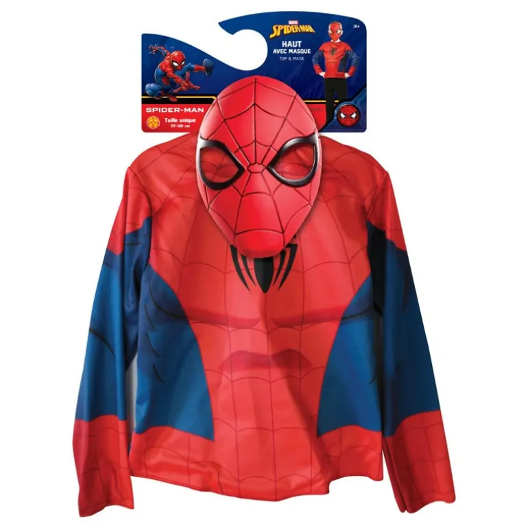 Set deguisement spiderman avec m