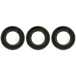 Set de 3 miroirs ronds d25cm