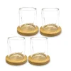 Set de 4 mugs et support a tasse