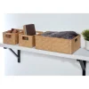 Set de 3 paniers tresses naturel