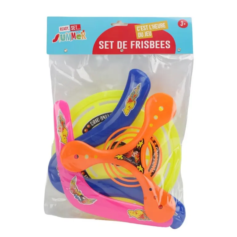 Set frisbees