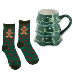 Set mug sapin et chaussettes
